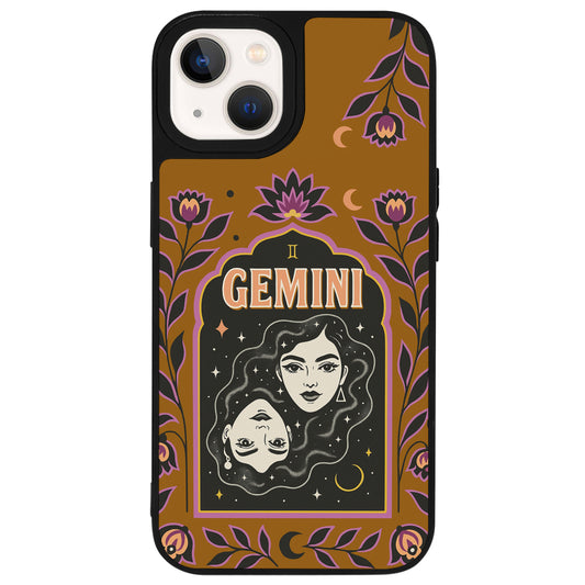 iPhone 14 İkizler Burcu Night Stars Telefon Kılıfı - Popsoketsiz