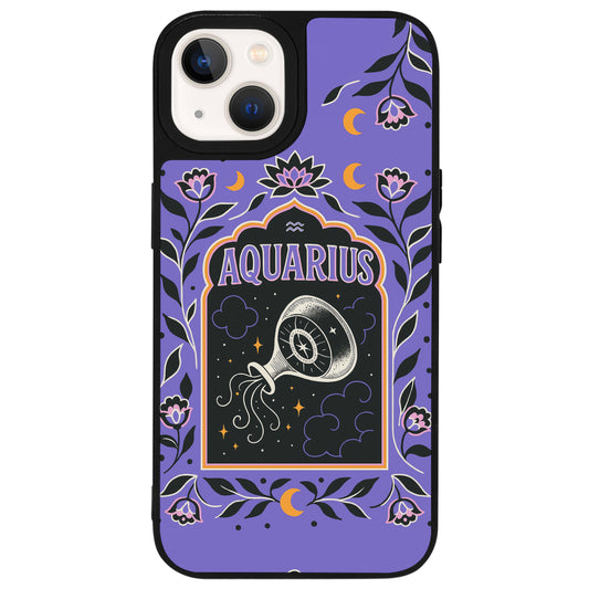 iPhone 14 Kova Burcu Night Stars Telefon Kılıfı - Popsoketsiz