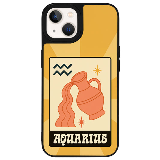 iPhone 14 Kova Burcu Sun Light Stars Telefon Kılıfı - Popsoketsiz