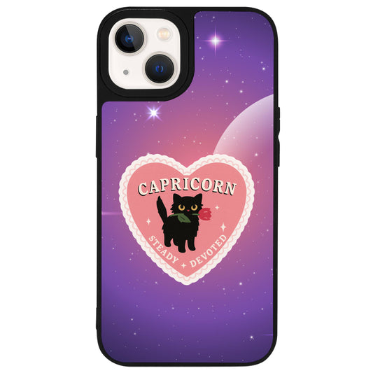 iPhone 14 Oğlak Burcu Heart In Stars Telefon Kılıfı - Popsoketsiz