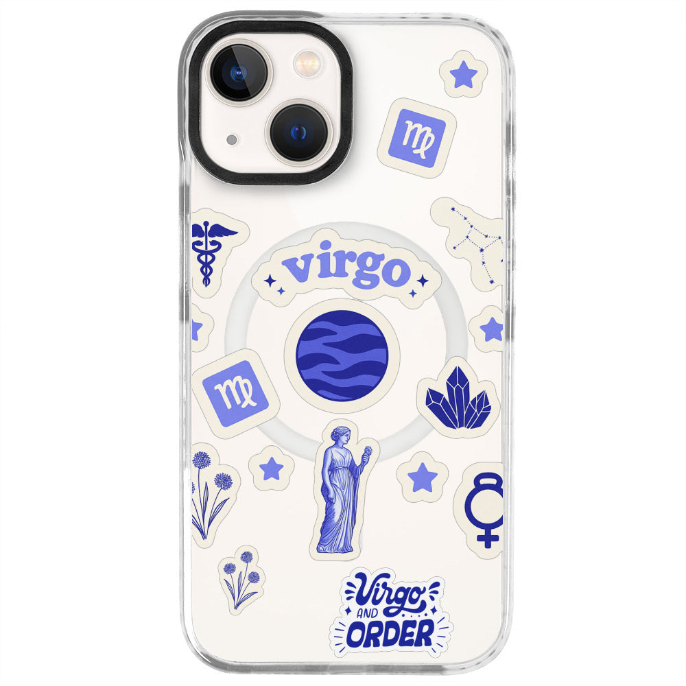 iPhone 14 Başak Burcu Sweet Rules Telefon Kılıfı - Beyaz