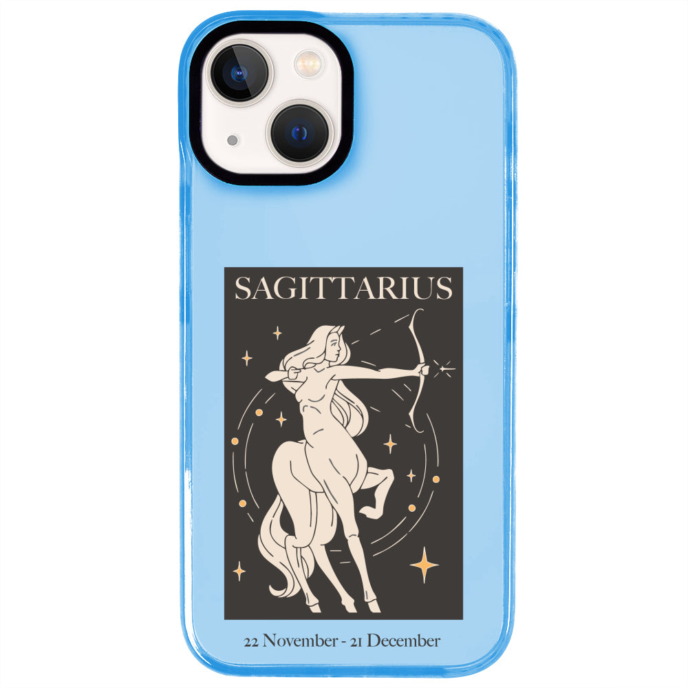 iPhone 15 Plus Yay Burcu History of Zodiac Telefon Kılıfı - Azure