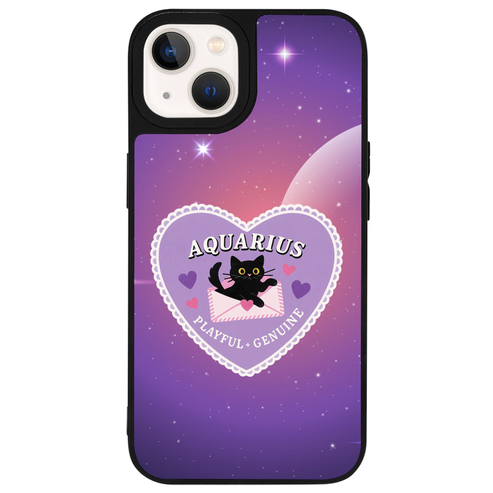 iPhone 15 Plus Kova Burcu Heart In Stars Telefon Kılıfı - Popsoketsiz