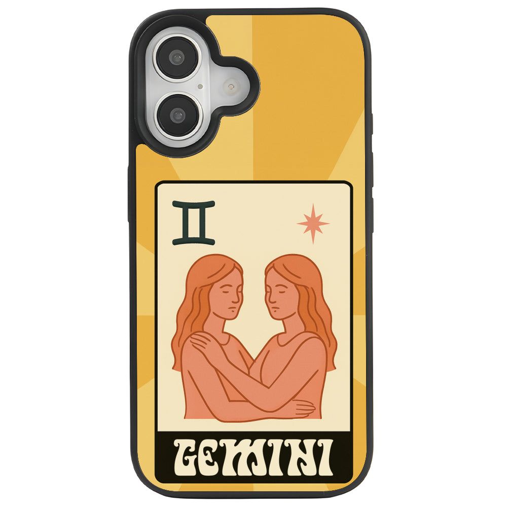iPhone 16 İkizler Burcu Sun Light Stars Telefon Kılıfı - Popsoketsiz