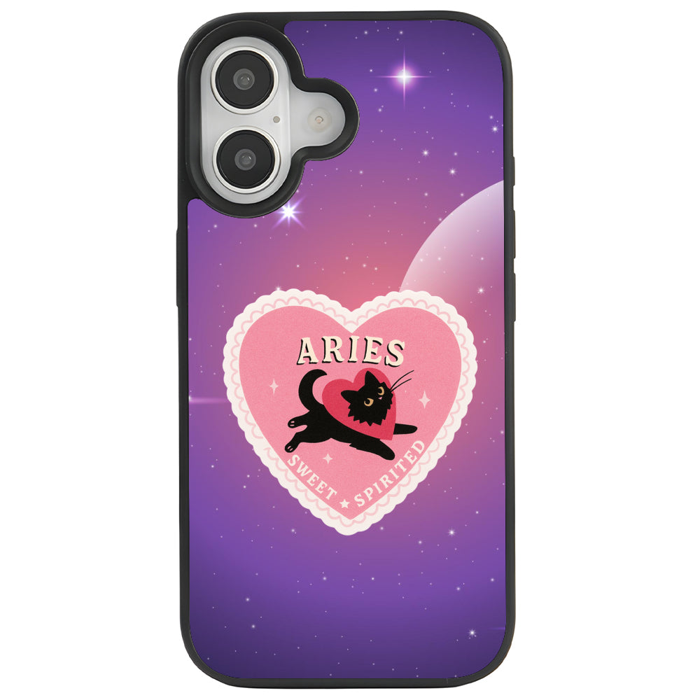 iPhone 16 Koç Burcu Heart In Stars Telefon Kılıfı - Popsoketsiz