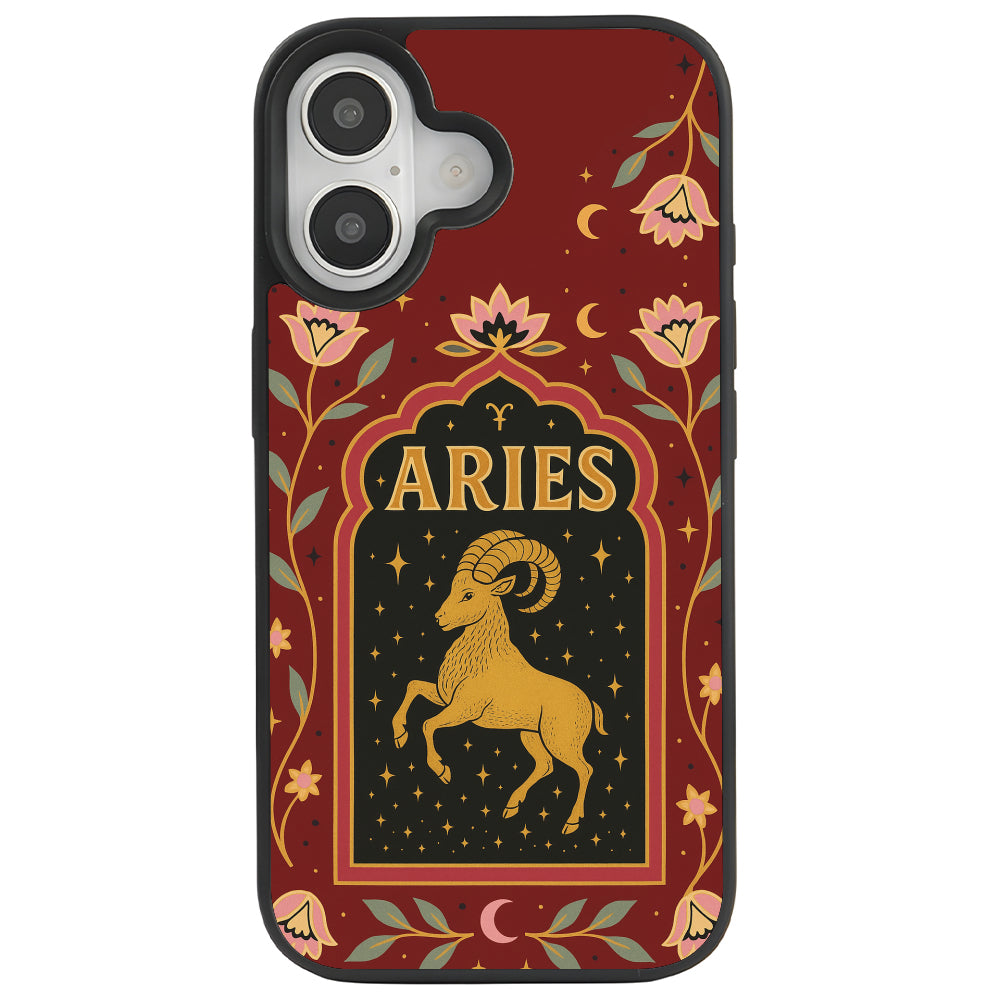 iPhone 16 Koç Burcu Night Stars Telefon Kılıfı - Popsoketsiz