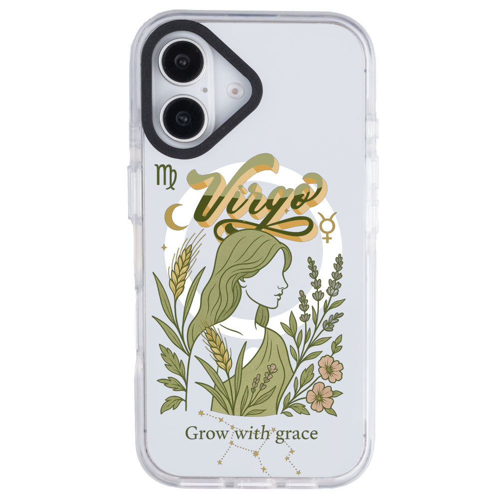 iPhone 16 Başak Burcu Way of Aries Telefon Kılıfı - Beyaz