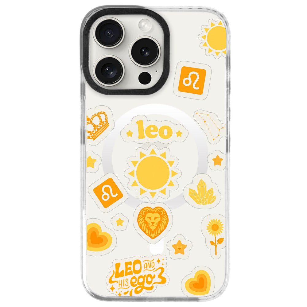 iPhone 16 Pro Aslan Burcu Sweet Rules Telefon Kılıfı - Beyaz