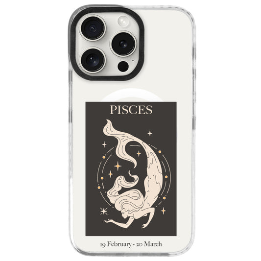 iPhone 16 Pro Balık Burcu History of Zodiac Telefon Kılıfı - Beyaz