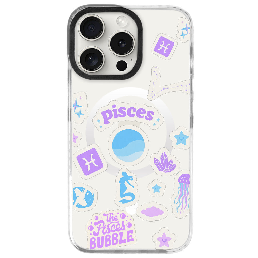 iPhone 16 Pro Balık Burcu Sweet Rules Telefon Kılıfı - Beyaz