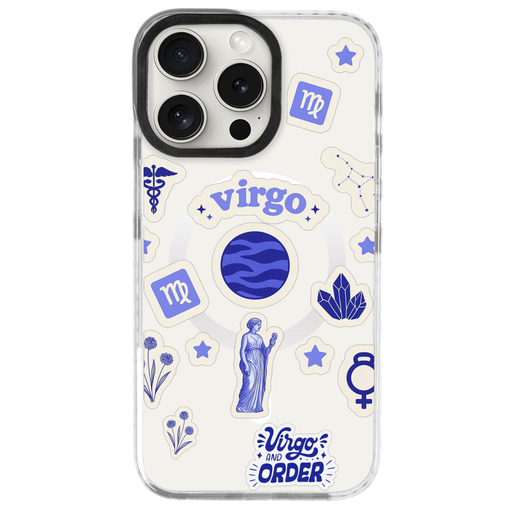 iPhone 16 Pro Başak Burcu Sweet Rules Telefon Kılıfı - Beyaz