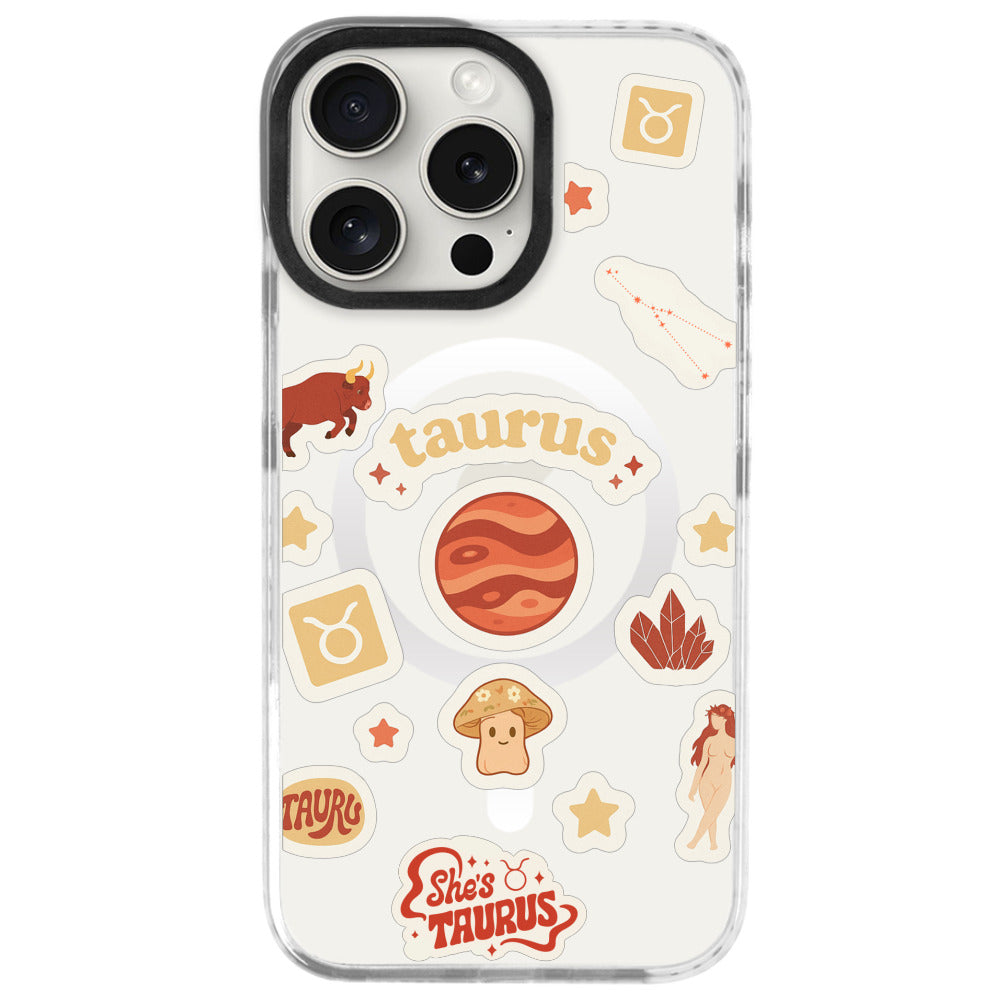 iPhone 16 Pro Boğa Burcu Sweet Rules Telefon Kılıfı - Beyaz