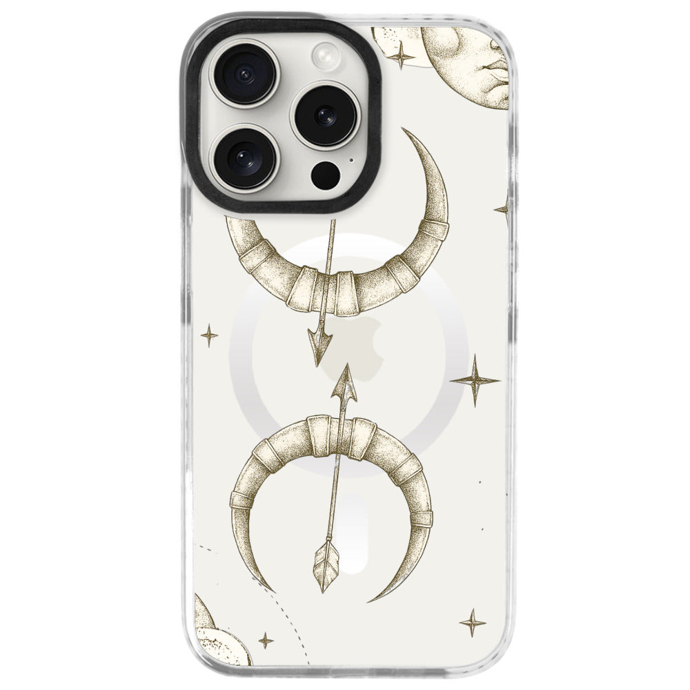 iPhone 16 Pro Yay Burcu Soft Stars Telefon Kılıfı - Beyaz