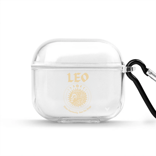 Apple AirPods 4 Burçlar Leo Astrology Şeffaf Kılıf