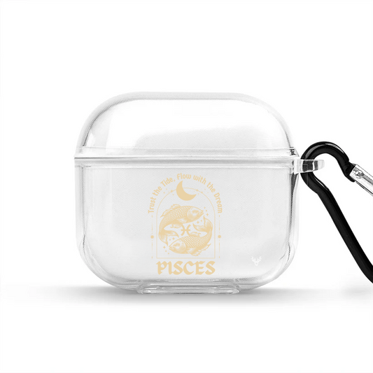 Apple AirPods 4 Burçlar Pisces Astrology Şeffaf Kılıf