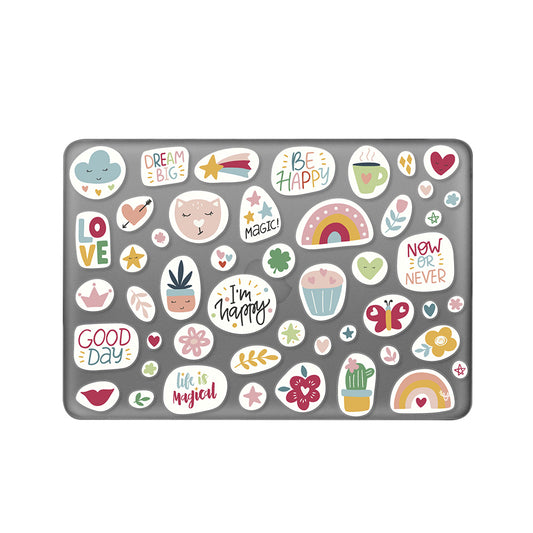 Macbook Pro Sert Kapaklı Dream Big Desenli Kılıf