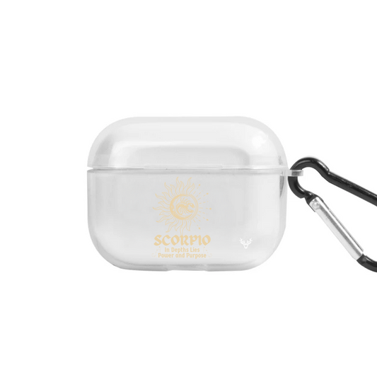 Apple AirPods Pro Burçlar Scorpio Astrology Şeffaf Kılıf