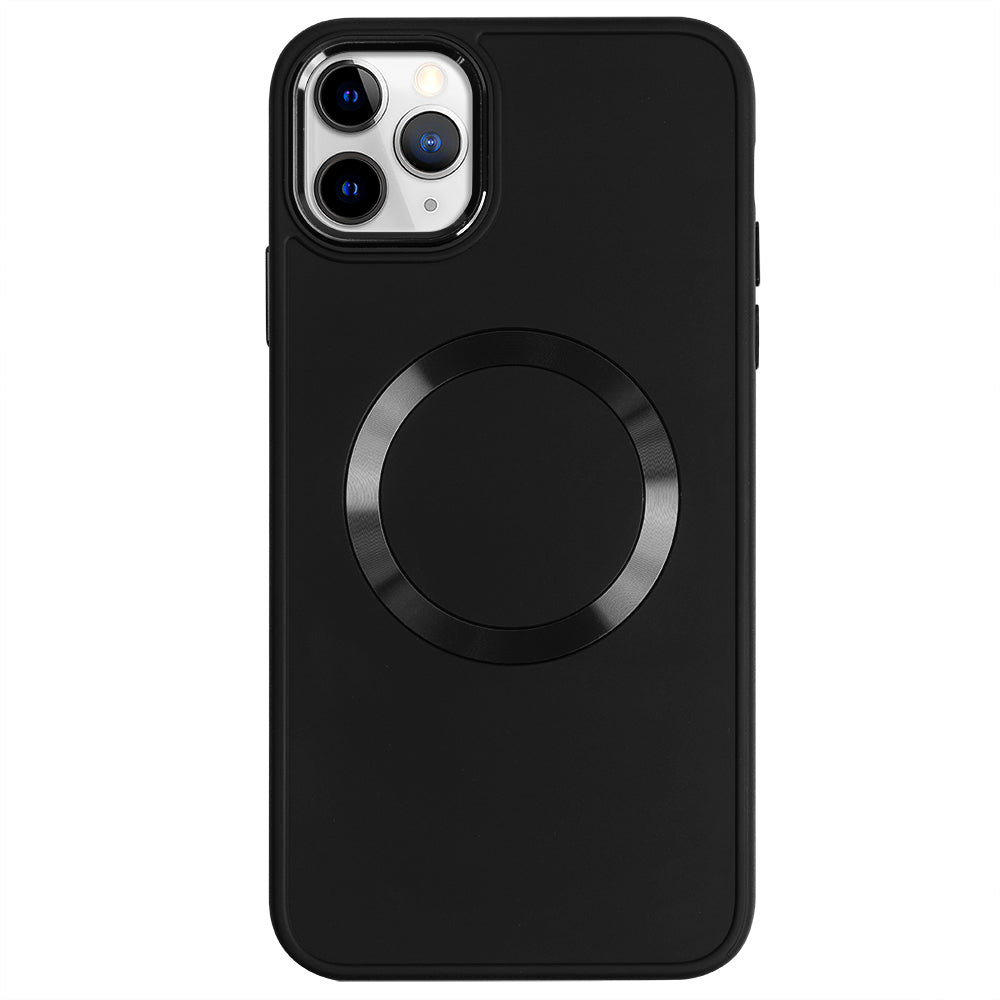 Apple iPhone 11 Pro Renkli Magsafe Case Siyah