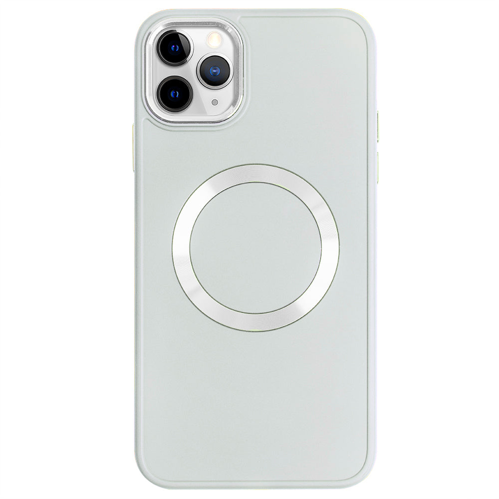 Apple iPhone 11 Pro Renkli Magsafe Case Kırık Beyaz