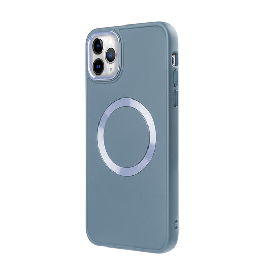 Apple iPhone 11 Pro Max Renkli Magsafe Case Bebe Mavi