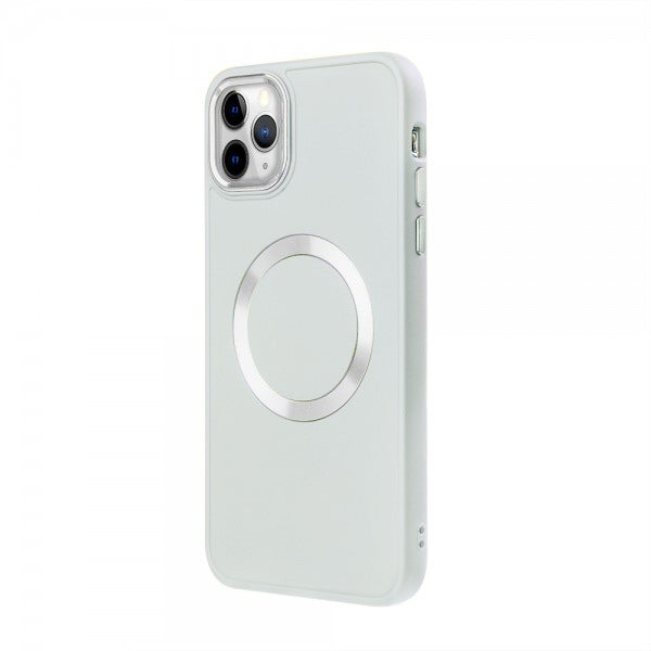 Apple iPhone 11 Pro Renkli Magsafe Case Kırık Beyaz