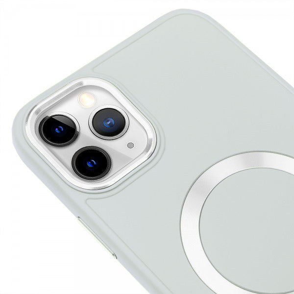 Apple iPhone 11 Pro Renkli Magsafe Case Kırık Beyaz