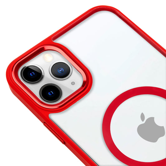 Apple iPhone 11 Pro Max Lux Magsafe Kırmızı