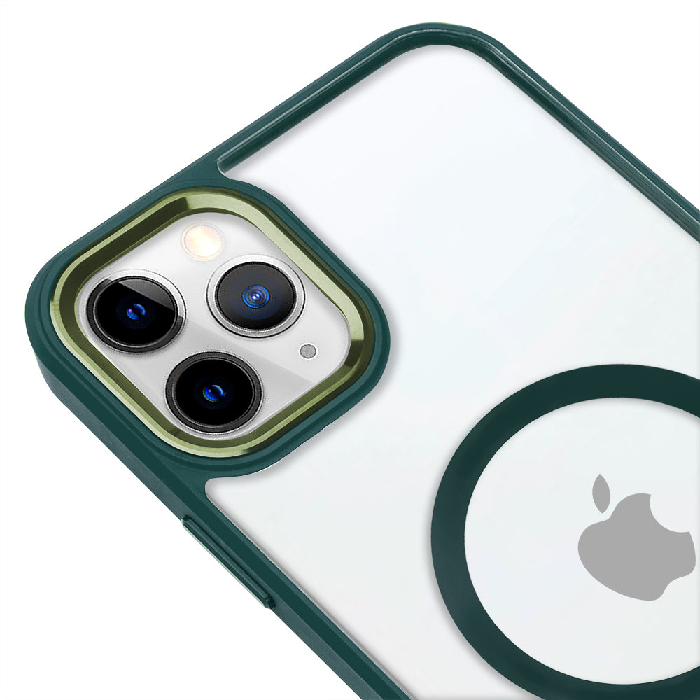 Apple iPhone 13 Pro Max Lux Magsafe Yeşil – Deercase