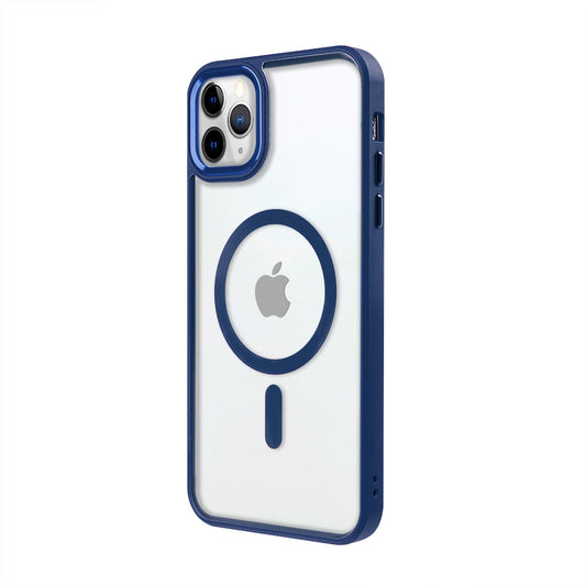 Apple iPhone 11 Pro Max Lux Magsafe Lacivert