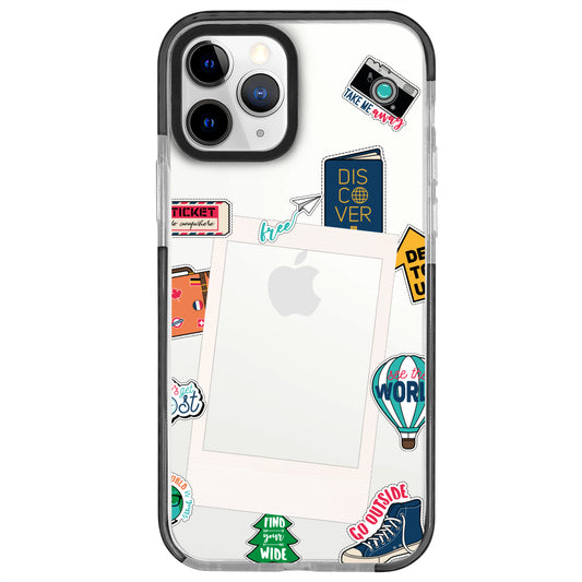 iPhone 11 Pro Max De Tour Polaroid Telefon Kılıfı