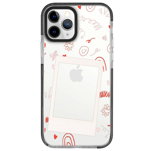 iPhone 11 Pro Smile Love Polaroid Telefon Kılıfı