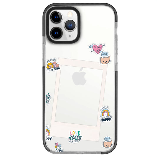 iPhone 11 Pro Love Forever Polaroid Telefon Kılıfı