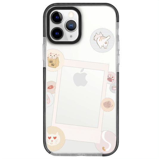 iPhone 11 Pro Cat Paw Polaroid Telefon Kılıfı