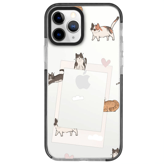 iPhone 11 Pro Cats Polaroid Telefon Kılıfı