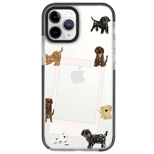 iPhone 11 Pro Dogs Polaroid Telefon Kılıfı