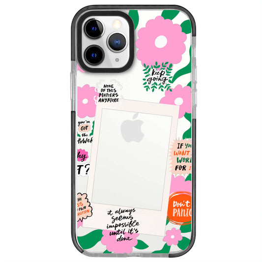 iPhone 11 Pro Dont Panic Polaroid Telefon Kılıfı