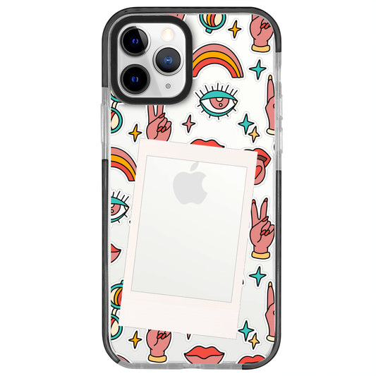 iPhone 11 Pro Peace Polaroid Telefon Kılıfı