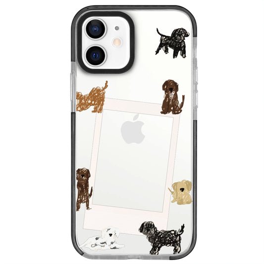 iPhone 11 Dogs Polaroid Telefon Kılıfı