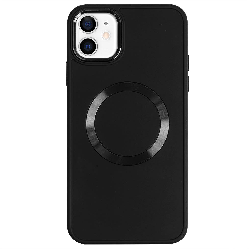 Apple iPhone 11 Renkli Magsafe Case Siyah