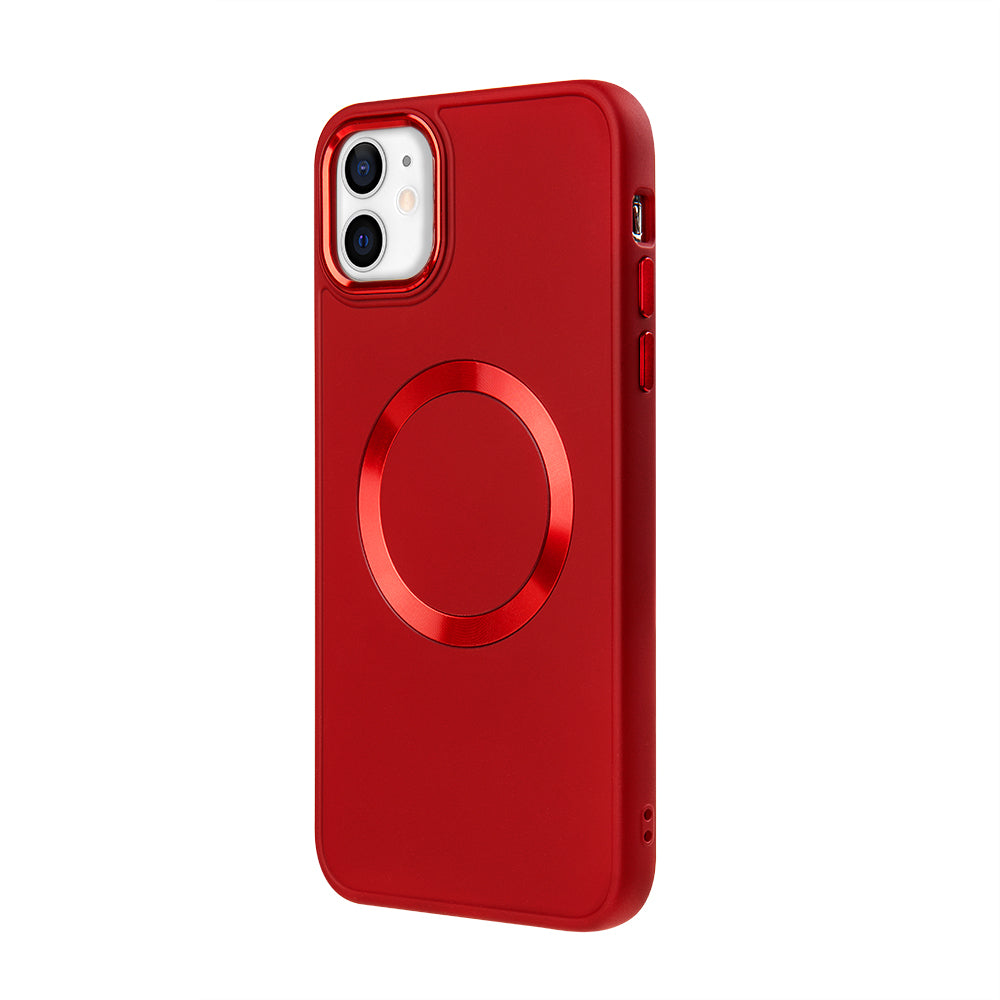Apple iPhone 12 Renkli Magsafe Case Kırmızı