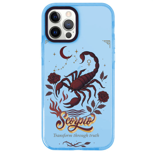 iPhone 12 Pro Akrep Burcu Way of Aries Telefon Kılıfı - Azure
