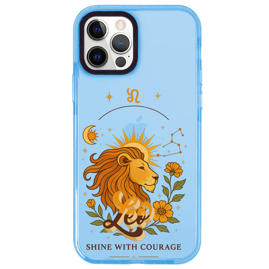 iPhone 12 Pro Aslan Burcu Way of Aries Telefon Kılıfı - Azure
