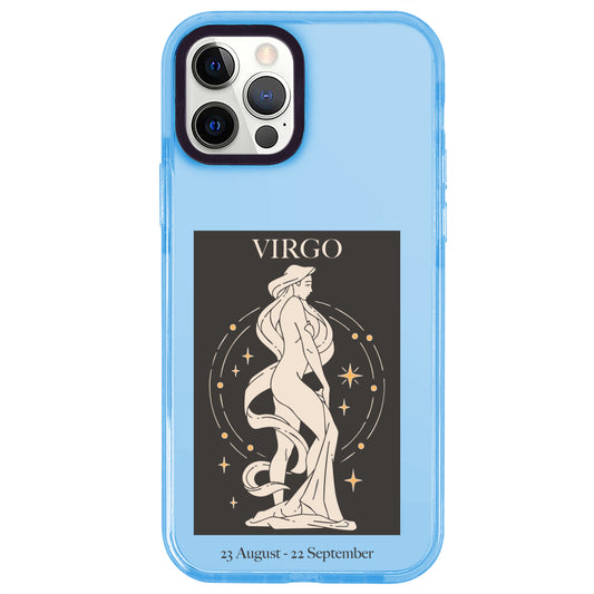iPhone 12 Pro Başak Burcu History of Zodiac Telefon Kılıfı - Azure