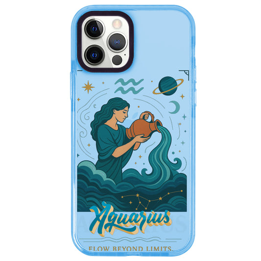 iPhone 12 Pro Kova Burcu Way of Aries Telefon Kılıfı - Azure