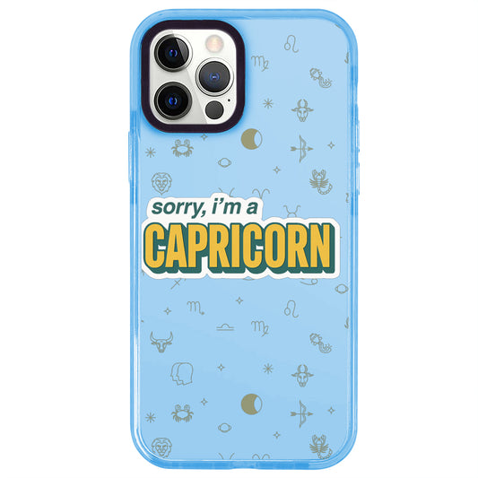 iPhone 12 Pro Oğlak Burcu Sorry Zodiac Telefon Kılıfı - Azure