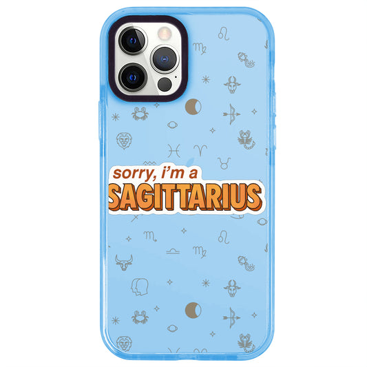 iPhone 12 Pro Yay Burcu Sorry Zodiac Telefon Kılıfı - Azure