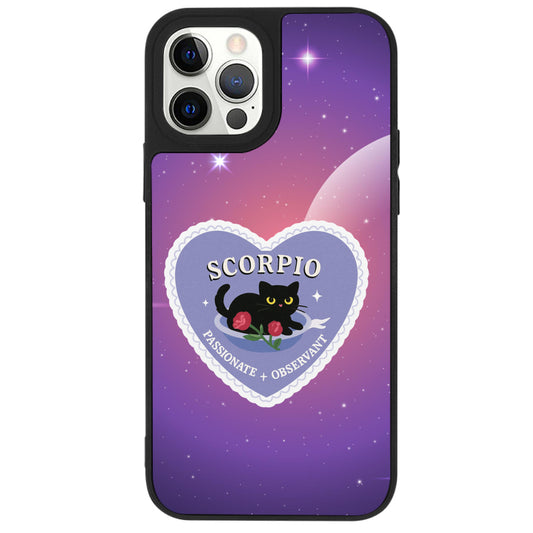 iPhone 12 Pro Akrep Burcu Heart In Stars Telefon Kılıfı - Popsoketsiz
