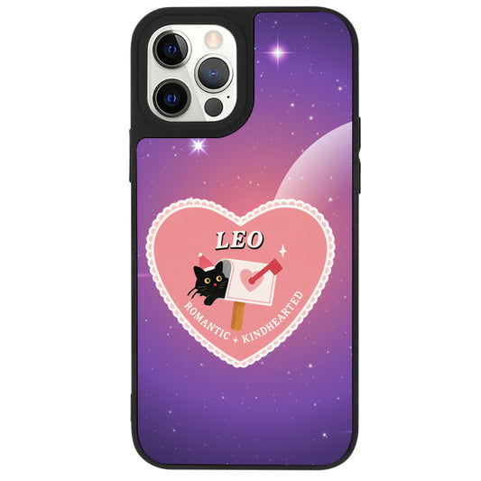 iPhone 12 Pro Aslan Burcu Heart In Stars Telefon Kılıfı - Popsoketsiz