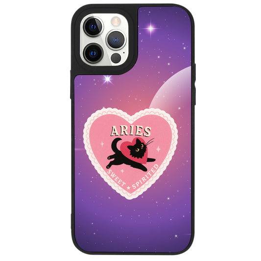 iPhone 12 Pro Koç Burcu Heart In Stars Telefon Kılıfı - Popsoketsiz
