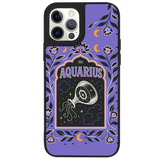 iPhone 12 Pro Kova Burcu Night Stars Telefon Kılıfı - Popsoketsiz
